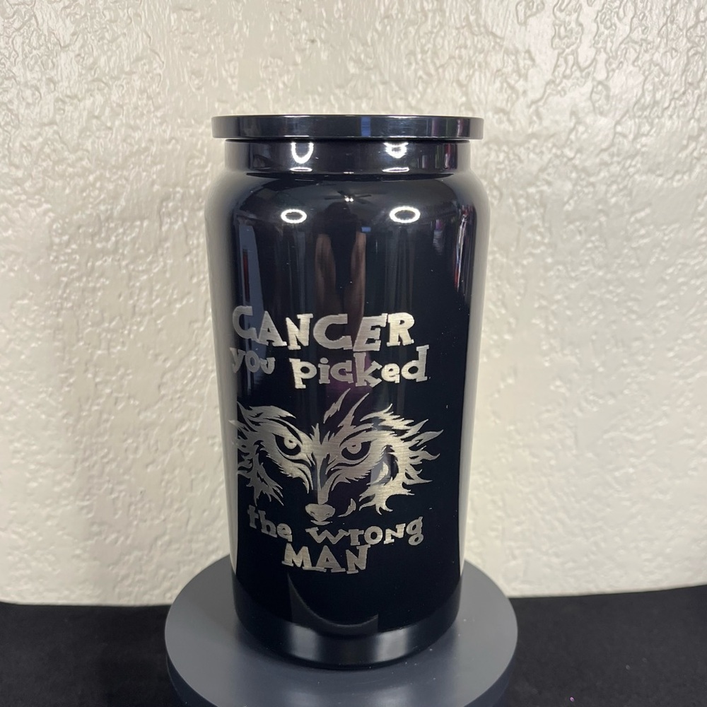Black Motivational Home Accent Jar